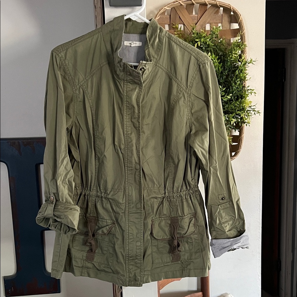 Maurices Utility Jacket in Olive Green